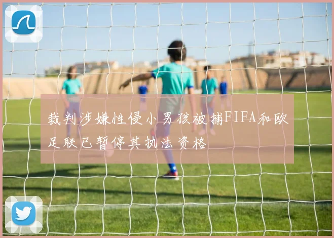 裁判涉嫌性侵小男孩被捕FIFA和欧足联已暂停其执法资格